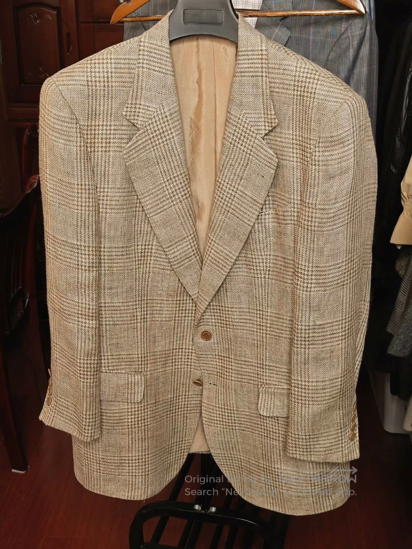 Valentino Vintage Valentino Linen Check Suit. Size US M / EU 48-50 / 2 - 1 Thumbnail