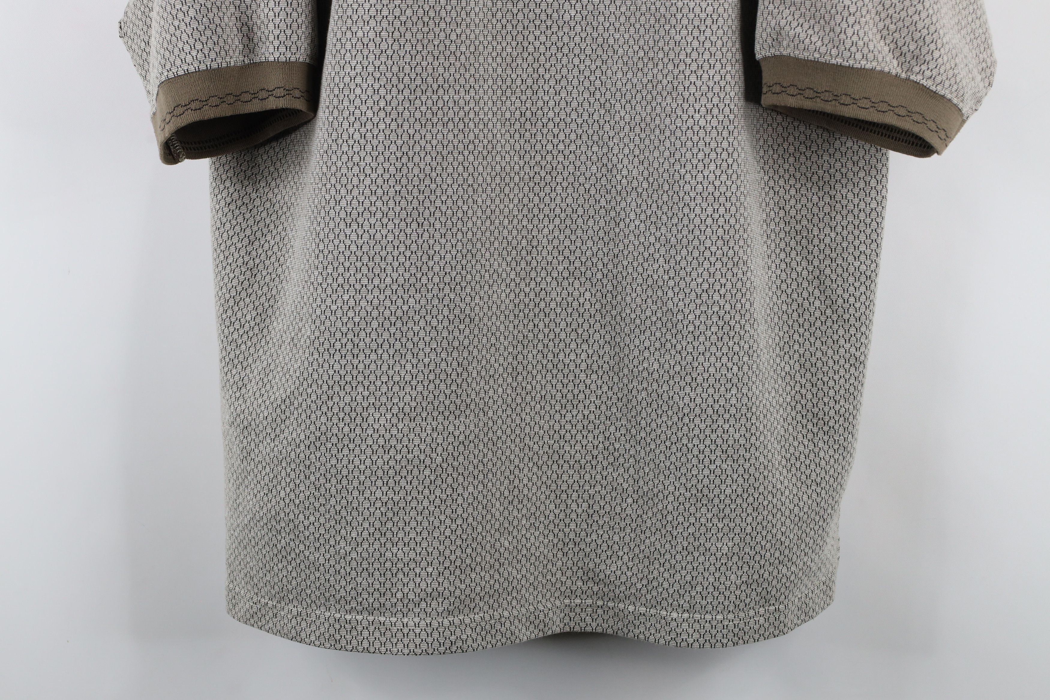 Vintage Vintage 90s Streetwear Baggy Fit Geometric Knit Polo Shirt Size US L / EU 52-54 / 3 - 3 Thumbnail