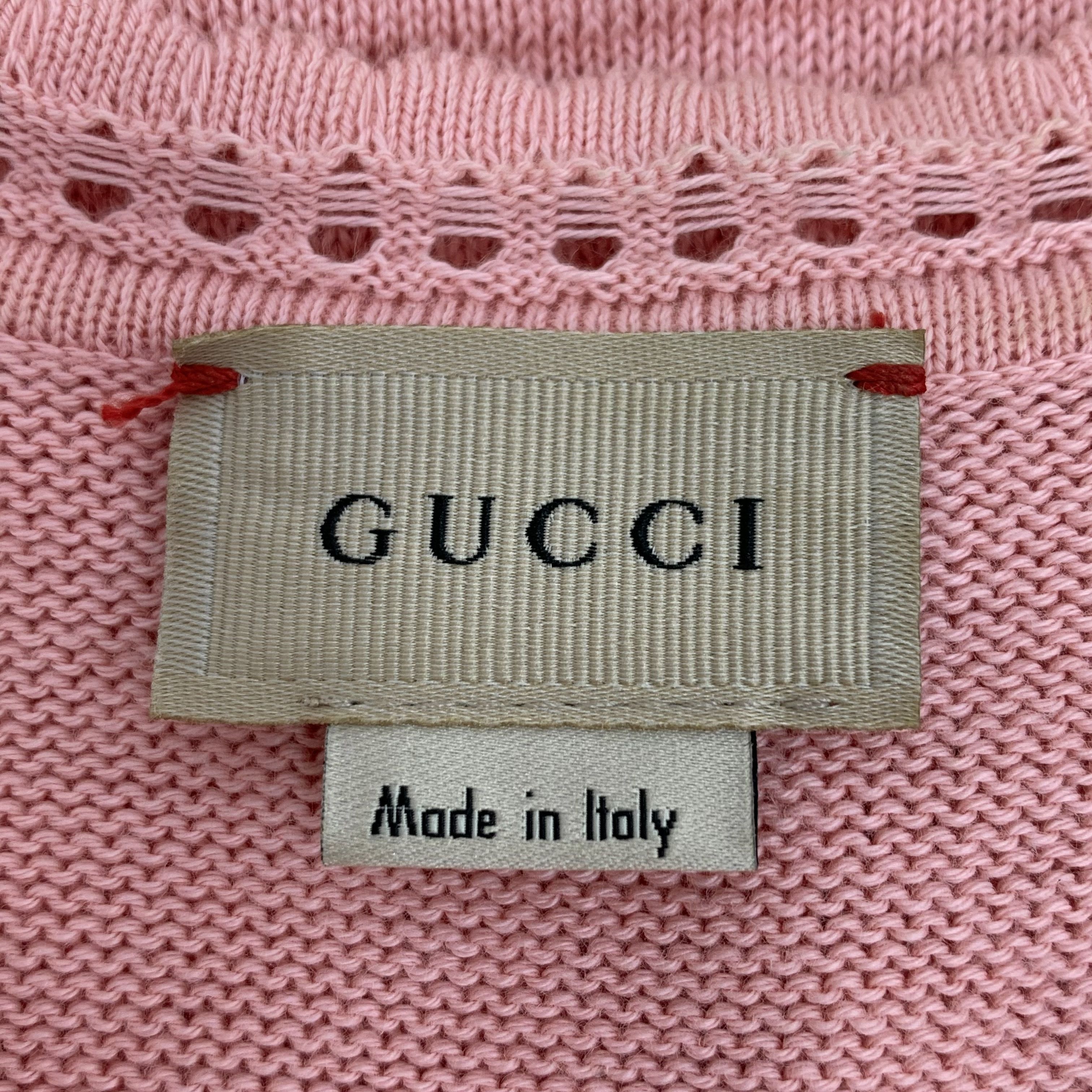 Gucci Gucci Pink V-Neck Sleeveless Knit Dress 12 Size XL / US 12-14 / IT 48-50 - 2 Thumbnail