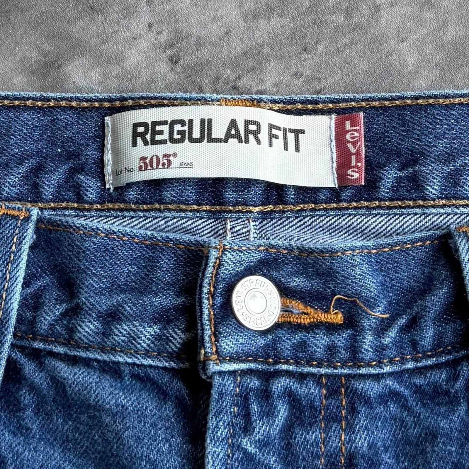 Levi's × Levi's Vintage Clothing × Vintage Vintage Y2K Levi’s 505 Grunge Opium Baggy Blue Denim Jeans Size US 37 - 4 Thumbnail