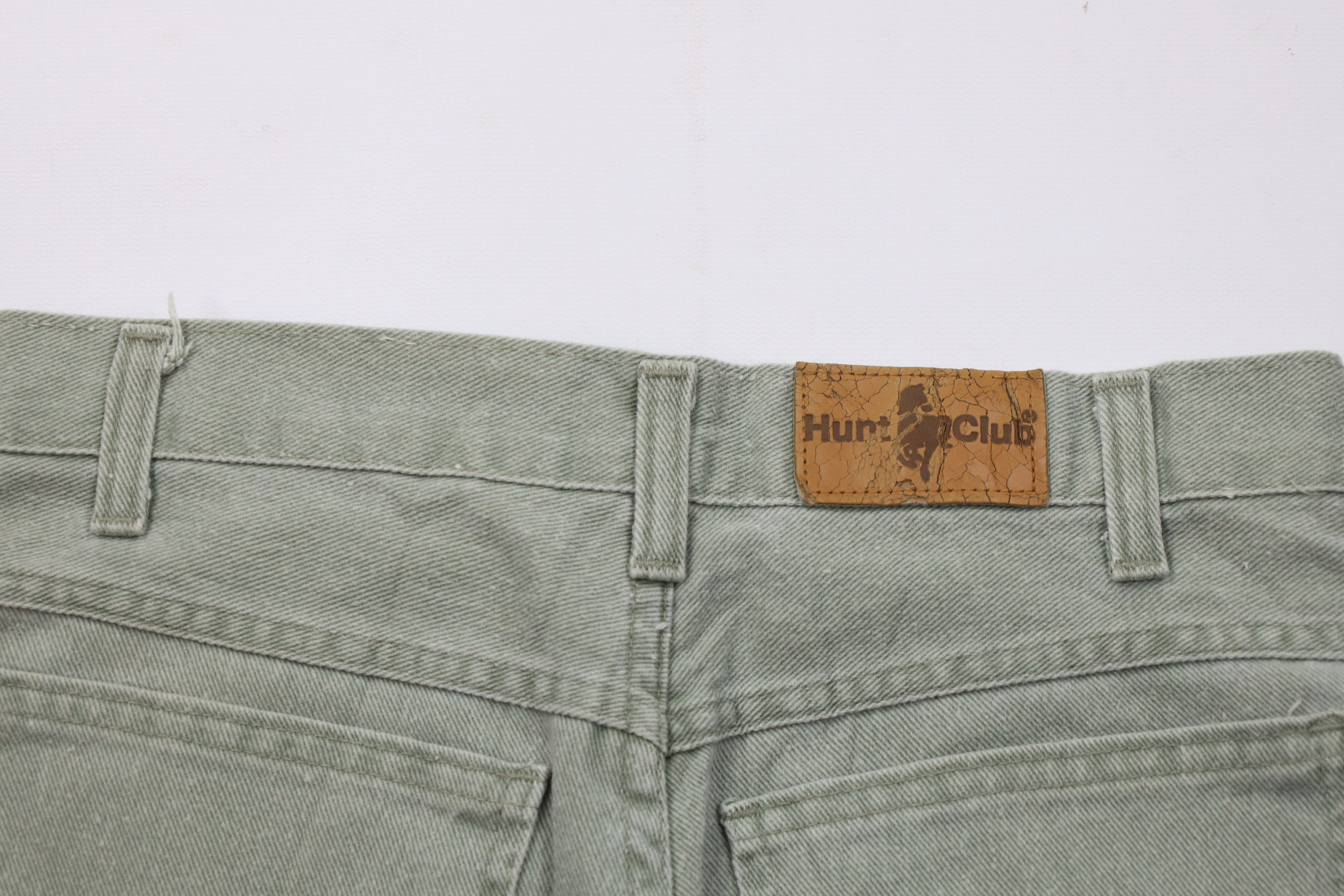 Vintage Vintage 90s Streetwear Fit Denim Jean Shorts Green USA Size 28" / US 6 / IT 42 - 8 Thumbnail