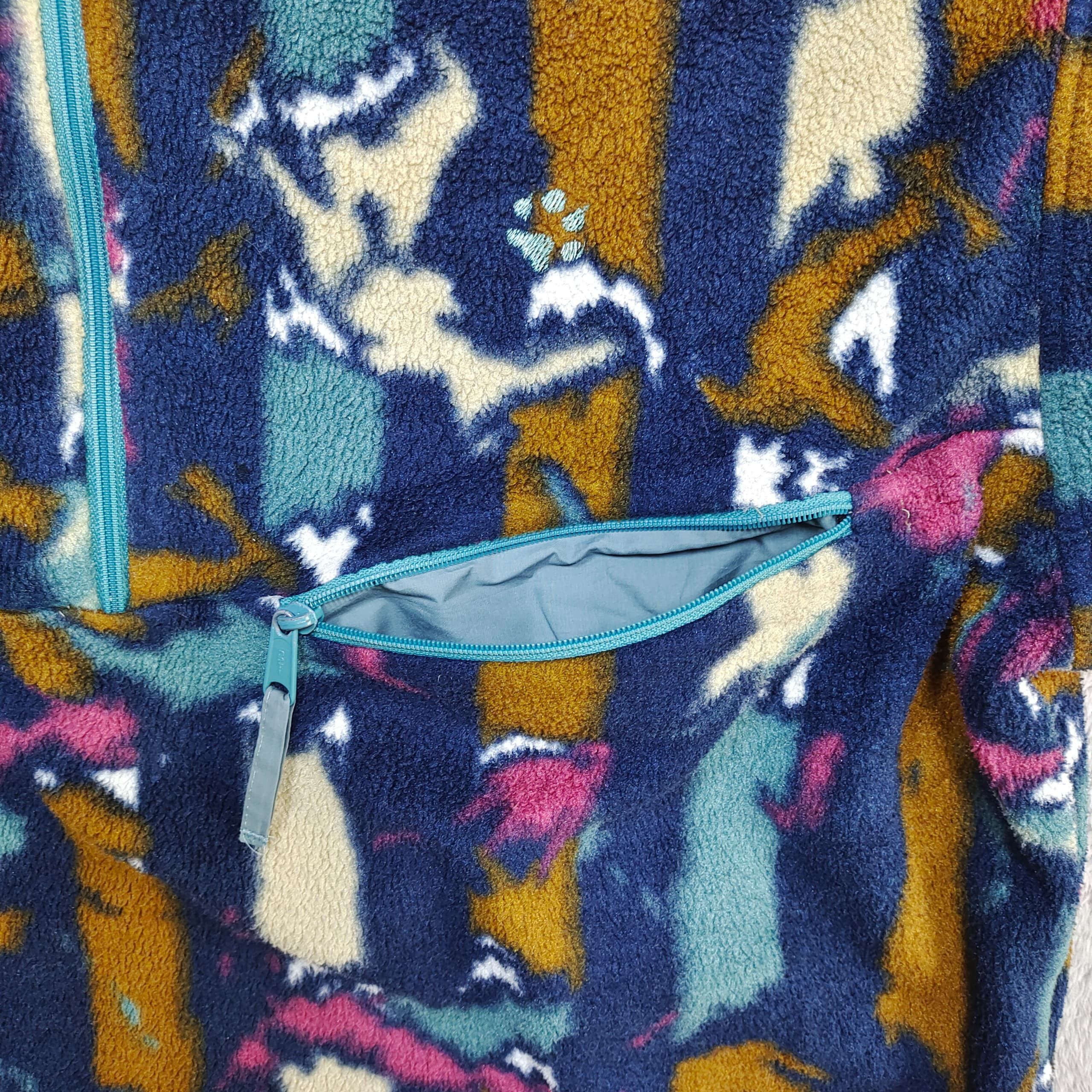 Jack Wolfskin 90s Jack Wolfskin Fleece Pullover, Abstract Print, Outdoor Size US XL / EU 56 / 4 - 8 Thumbnail