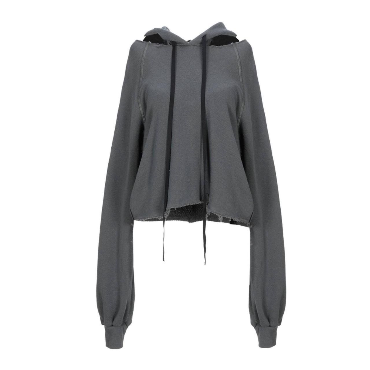 Ben Taverniti Unravel Project NWT Unravel Project Ripped Neck Hooded Pullover Size S / US 4 / IT 40 - 1 Thumbnail