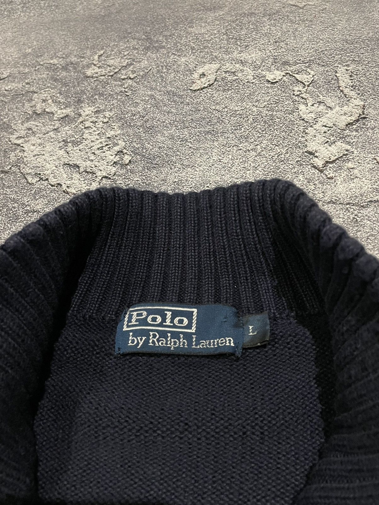Polo Ralph Lauren × Vintage Vintage Polo Ralph Lauren 1/4 Zip Knitted Sweater Size US L / EU 52-54 / 3 - 5 Thumbnail