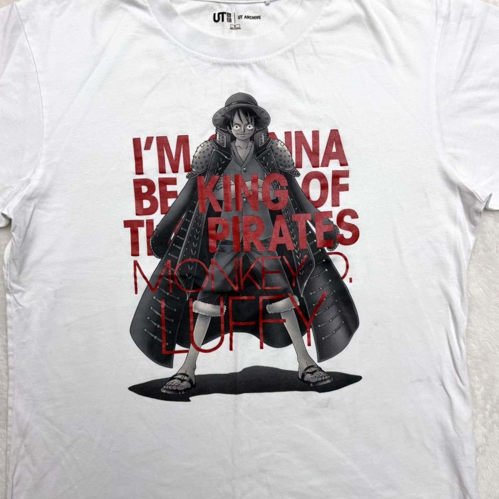 Uniqlo Uniqlo UT One Piece Monkey D Luffy Shirt Mens Small White Anime Graphic Tee Size US S / EU 44-46 / 1 - 3 Thumbnail