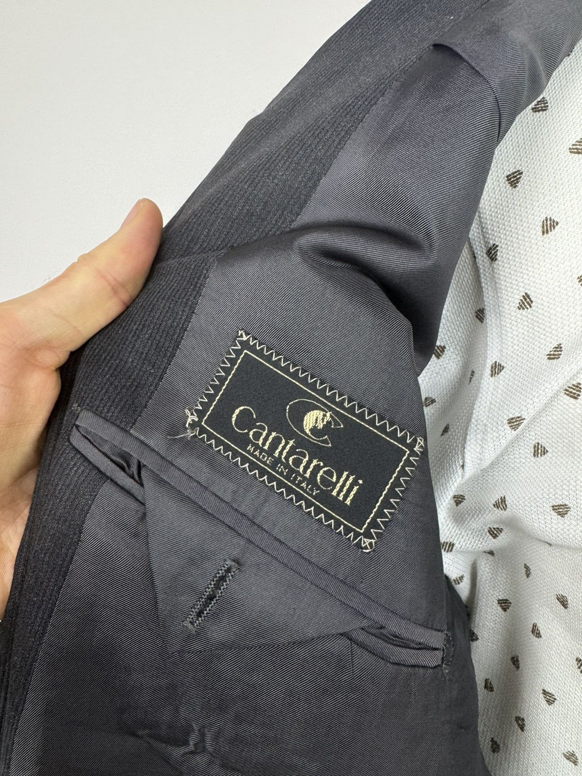 Cantarelli CANTARELLI Sport Jacket Vintage Unlined Blazer Three Button Size 54R - 13 Thumbnail