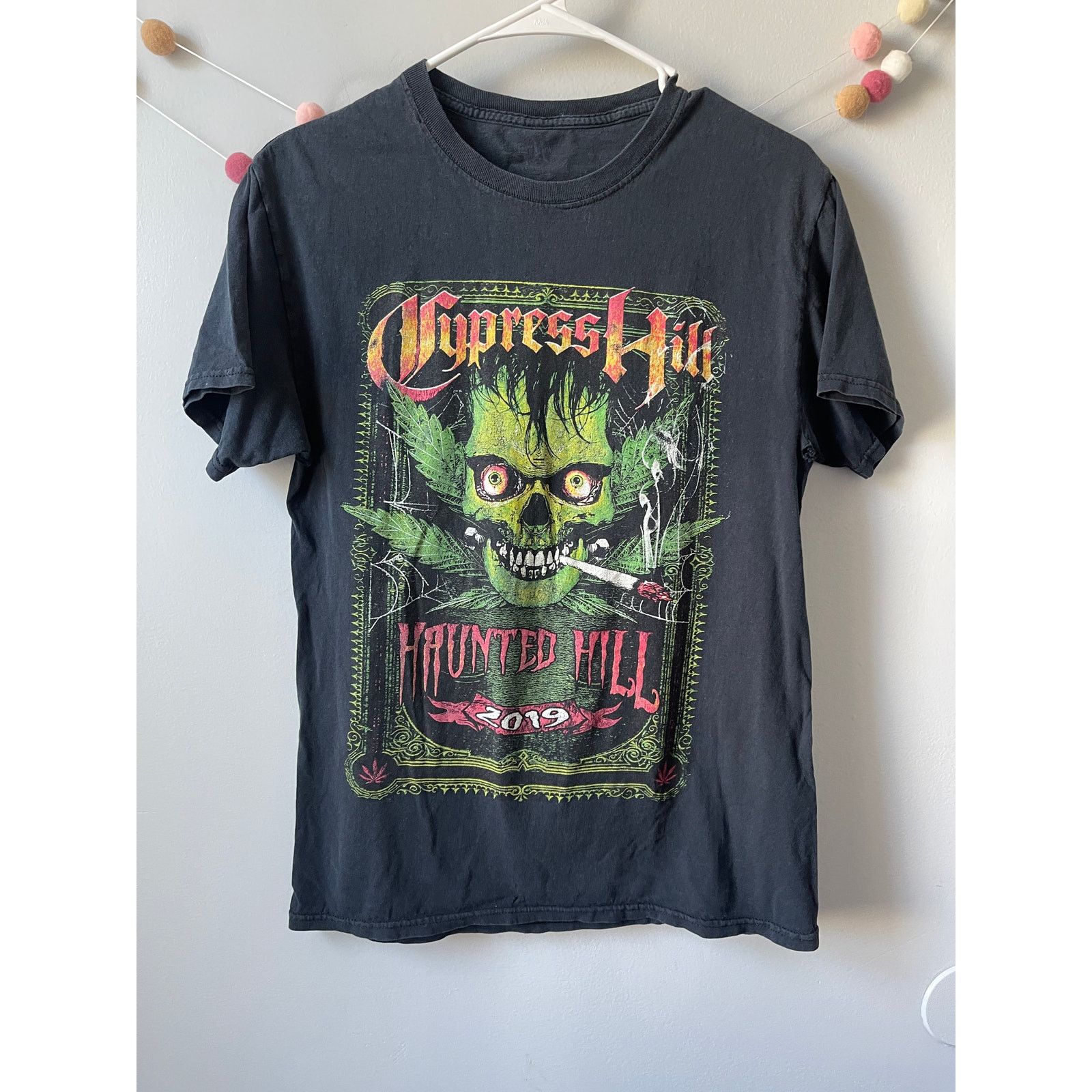 Band Tees Cypress Hill Haunted Hill 2019 Black Graphic T-Shirt Size S / US 4 / IT 40 - 1 Thumbnail
