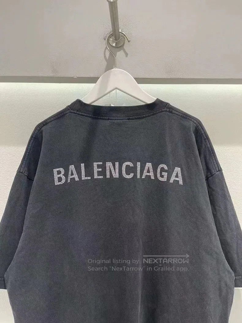 Balenciaga Balenciaga Black Crystal Short Sleeve. Size US XS / EU 42 / 0 - 3 Thumbnail