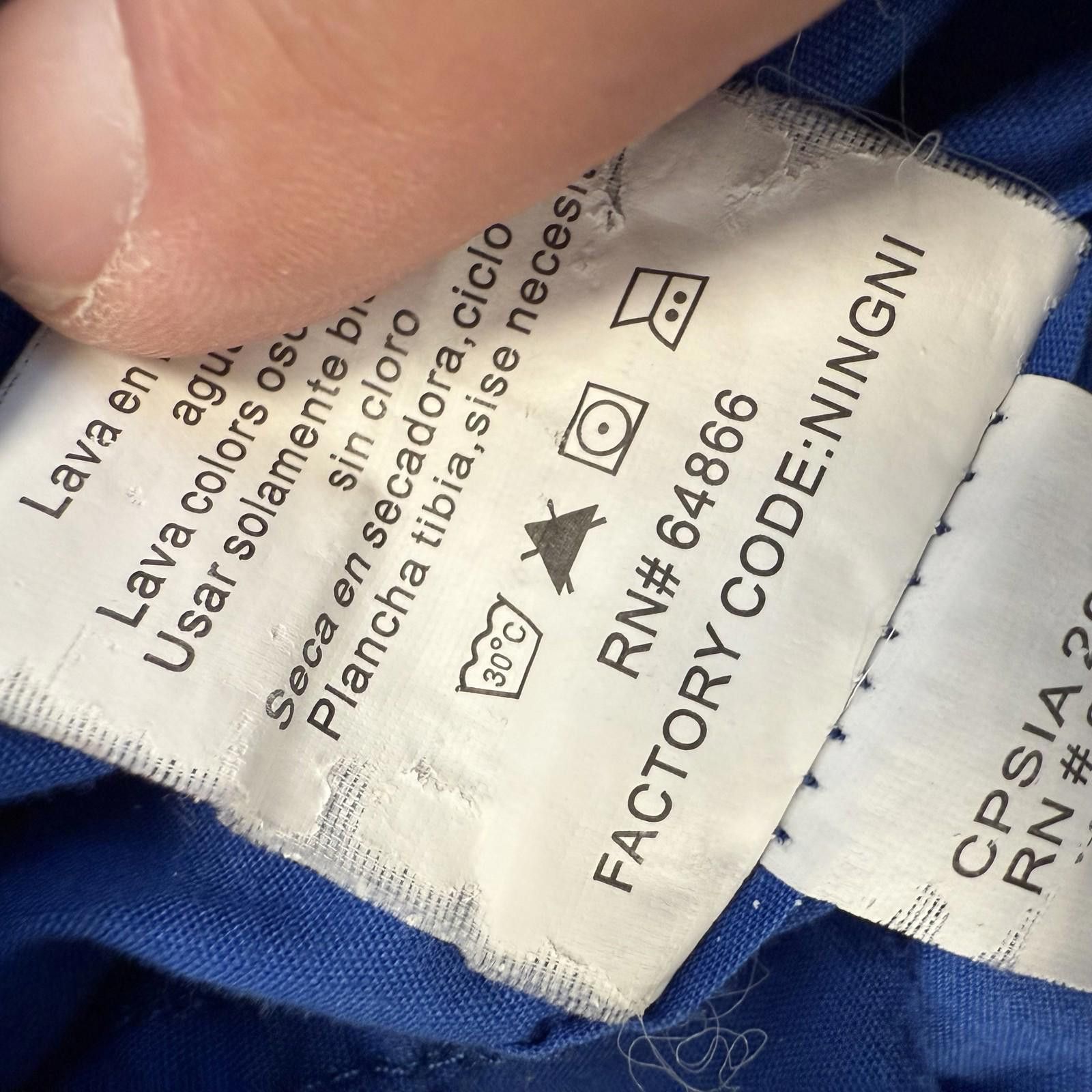Company 81 Company 81 Shirt Mens M Blue Short Sleeve Button Up Pockets Size US M / EU 48-50 / 2 - 10 Thumbnail