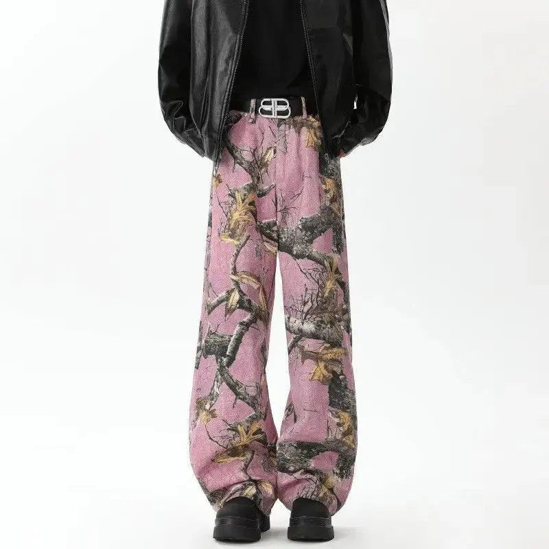 Japanese Brand Retro straight camouflage graffiti jeans Size US 32 / EU 48 - 3 Thumbnail
