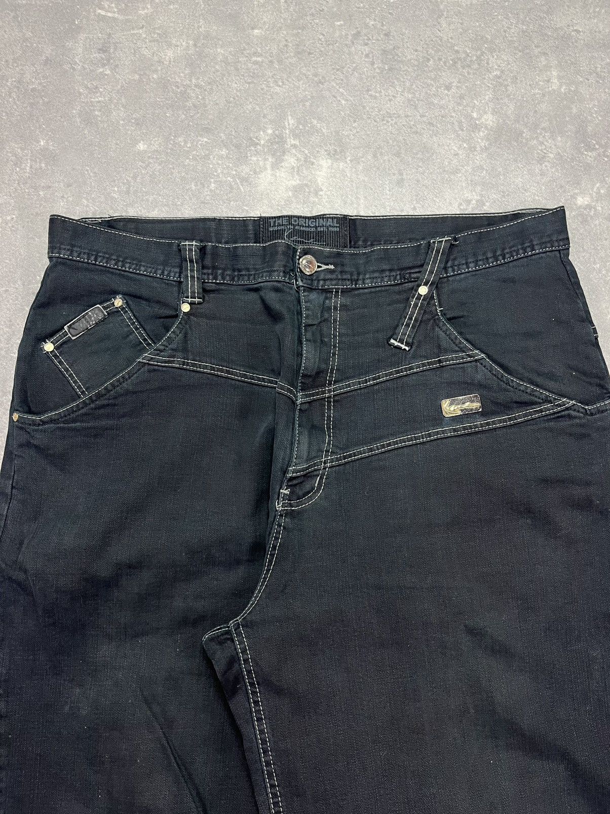 Karl Kani Karl Kani Big Logo Pockets Baggy Faded Denim Jeans 38 Size US 38 / EU 54 - 5 Thumbnail