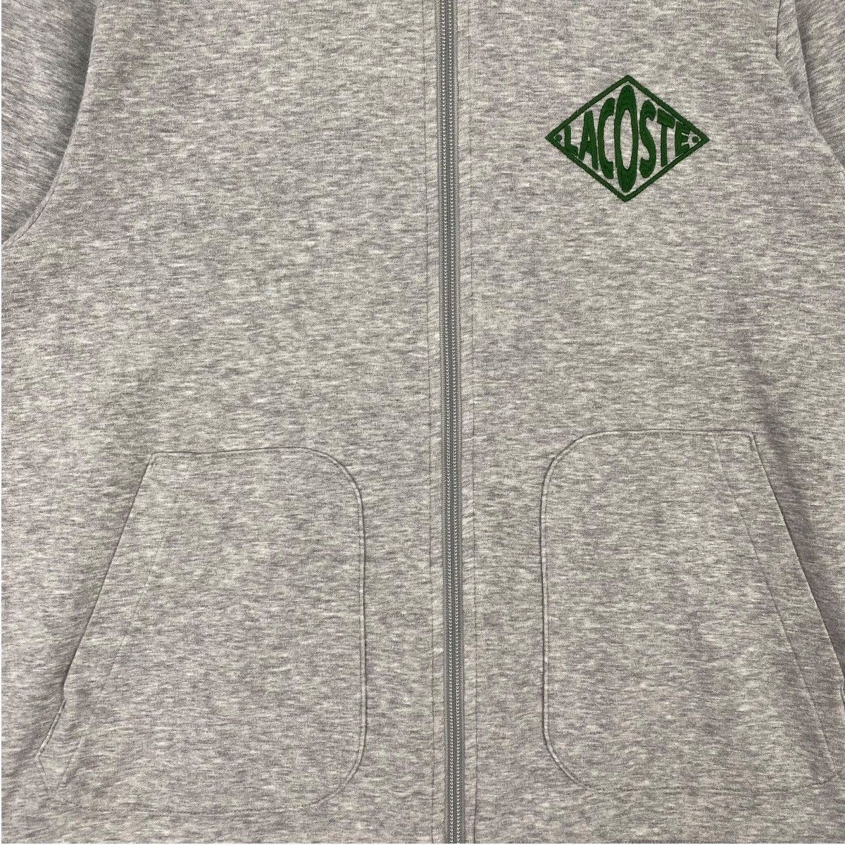 Lacoste × Vintage Vintage Lacoste Hoodie Small Logo Embroidered Gray Size US M / EU 48-50 / 2 - 5 Thumbnail