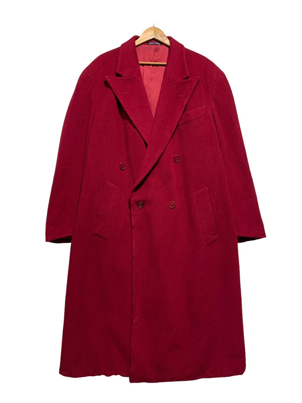 Emporio Armani 🔥VTG EMPORIO ARMANI WOOL OVERCOATS Size US L / EU 52-54 / 3 - 4 Thumbnail