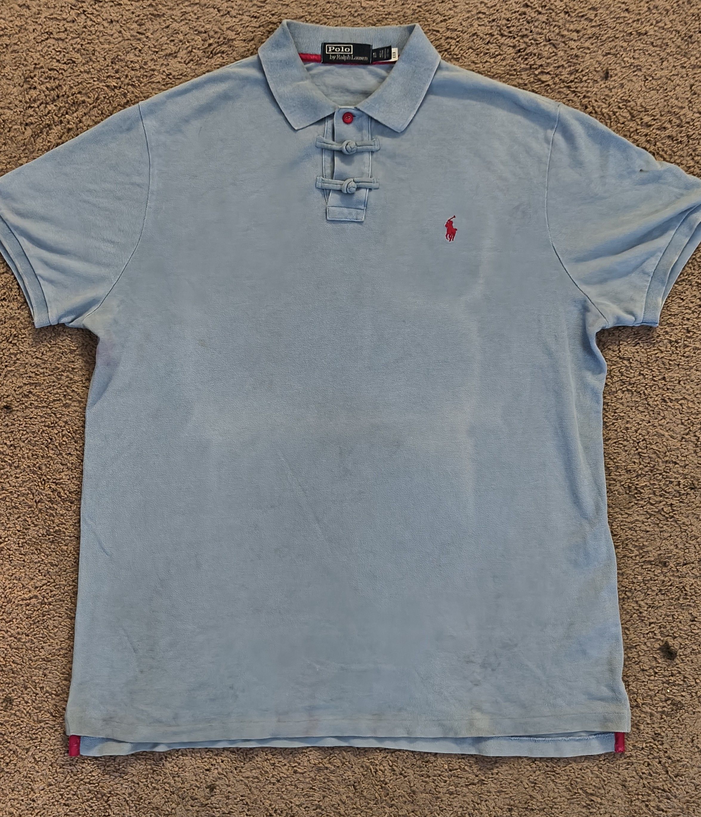 CLOT × Polo Ralph Lauren Ralph Lauren x clot blue polo with red logo XL Size US XL / EU 56 / 4 - 1 Thumbnail