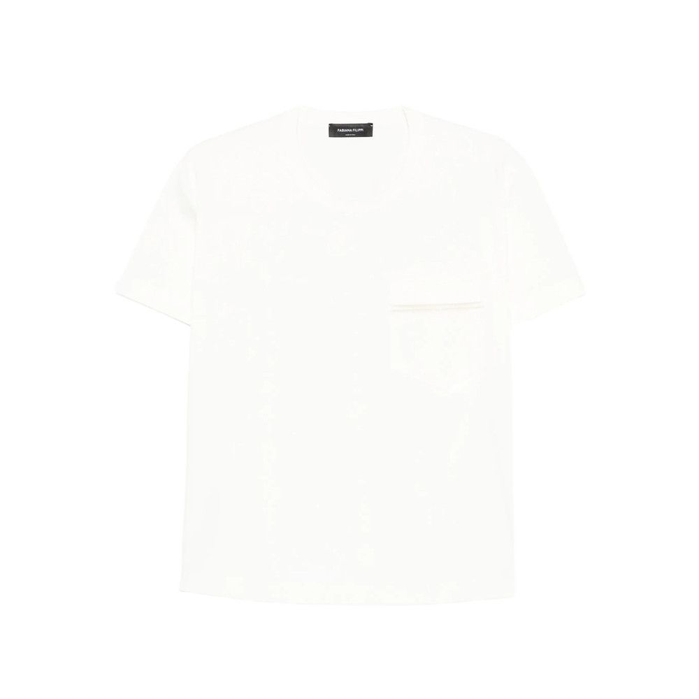 Fabiana Filippi Fabiana Filippi WHITE Tops - T-shirts & Jerseys Size S / US 4 / IT 40 - 1 Thumbnail
