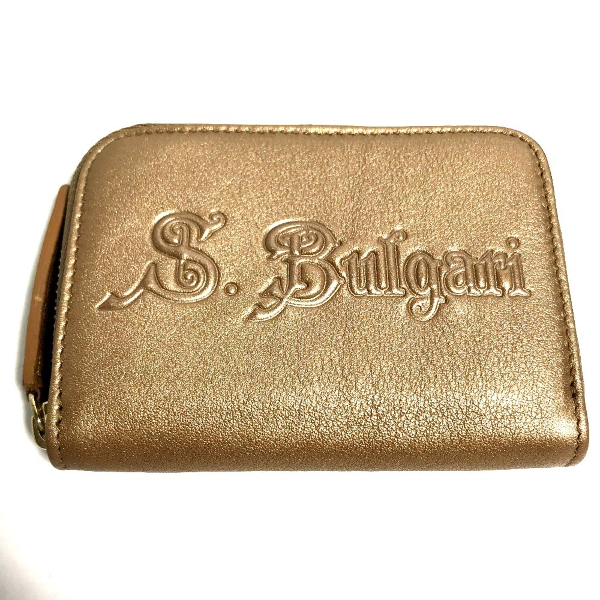 Bvlgari Bvlgari Coin Compartment Wallet coin purse Gold Size ONE SIZE - 1 Thumbnail