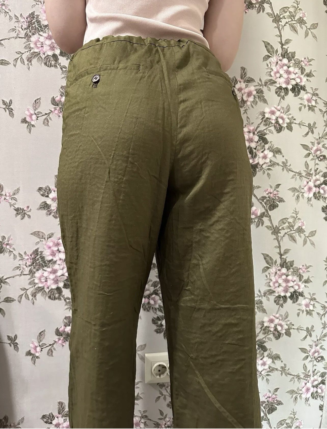 Issey Miyake × Japanese Brand × Vintage Issey Miyake Japan Khaki Pants Lagenlook Avant garde Sz 3-4 Size 30" / US 8 / IT 44 - 7 Thumbnail