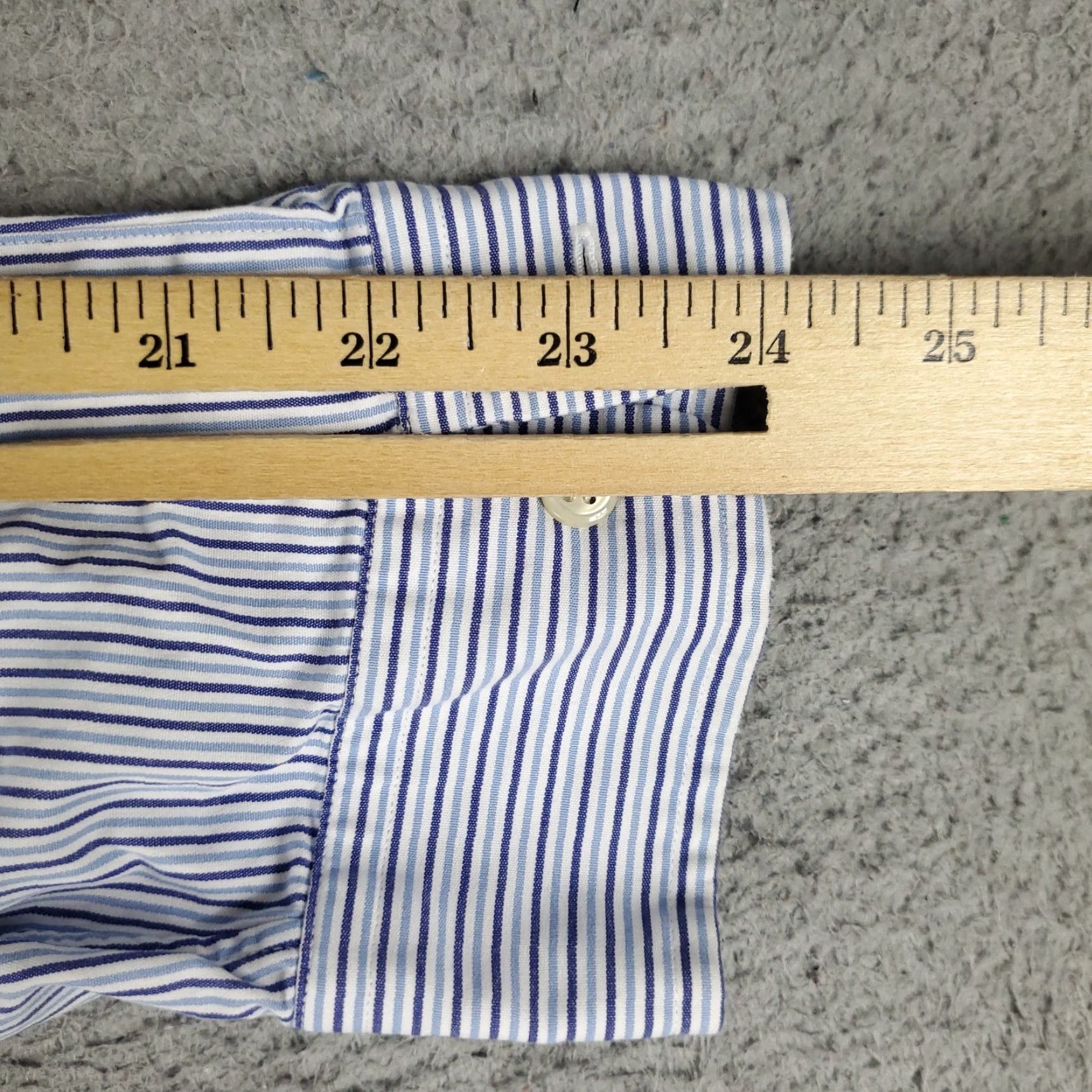 Ralph Lauren Ralph Lauren Blue Striped Button-Up Shirt Mens Large Long Sleeve Casual Preppy Size US L / EU 52-54 / 3 - 7 Thumbnail