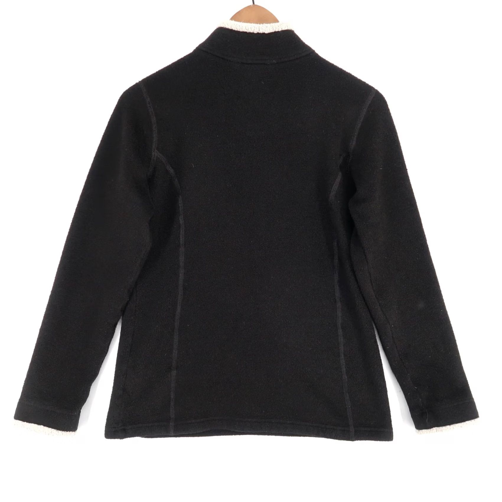 Vintage Kuhl Alyssa Pullover Womens S Black Alfpaca Fleece Quarter Zip Sherpa Lined Jacket Size S / US 4 / IT 40 - 2 Thumbnail