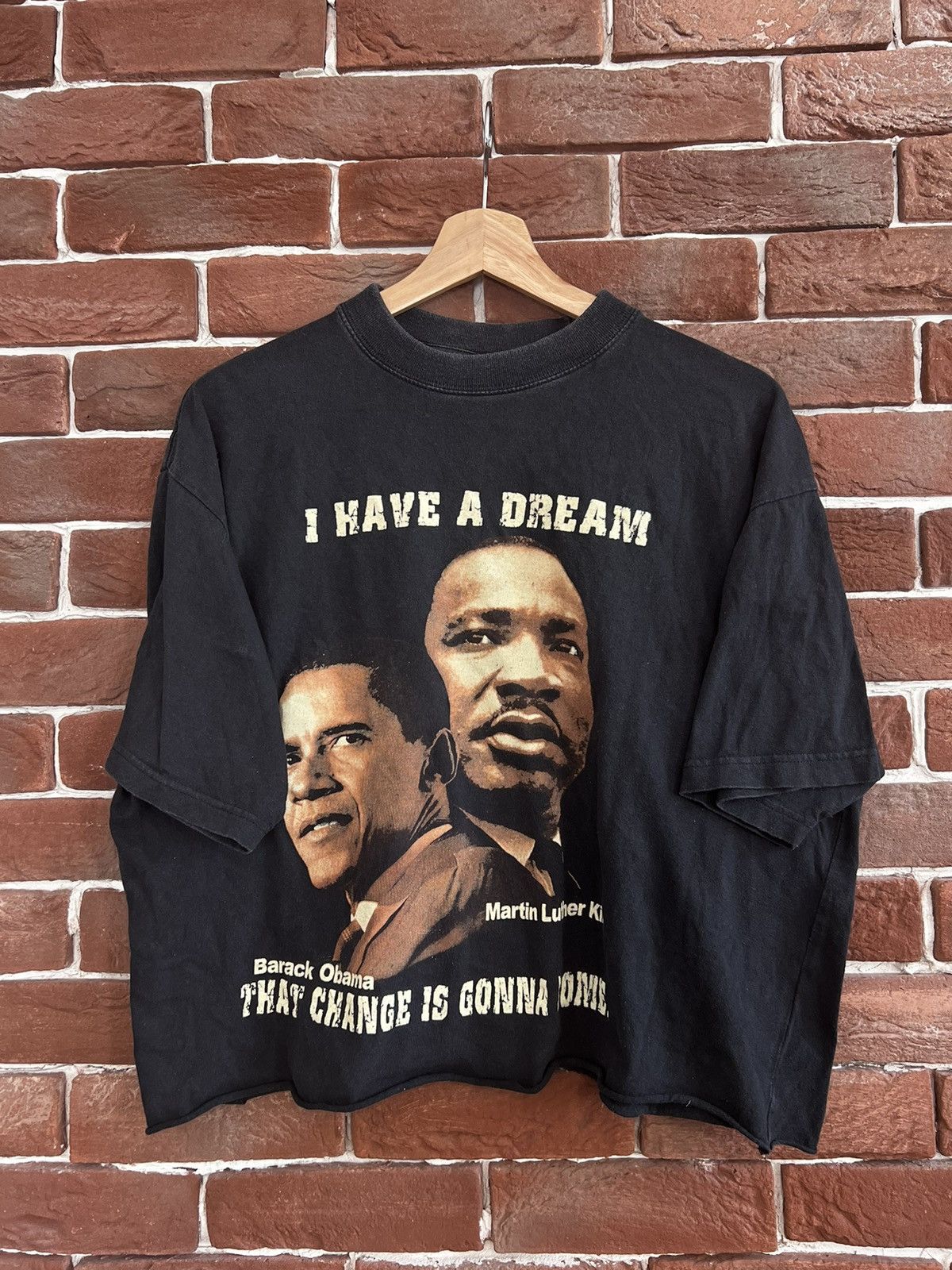 Rap Tees vintage 2000s martin luther KING barack OBAMA rap tee art Size US M / EU 48-50 / 2 - 1 Thumbnail