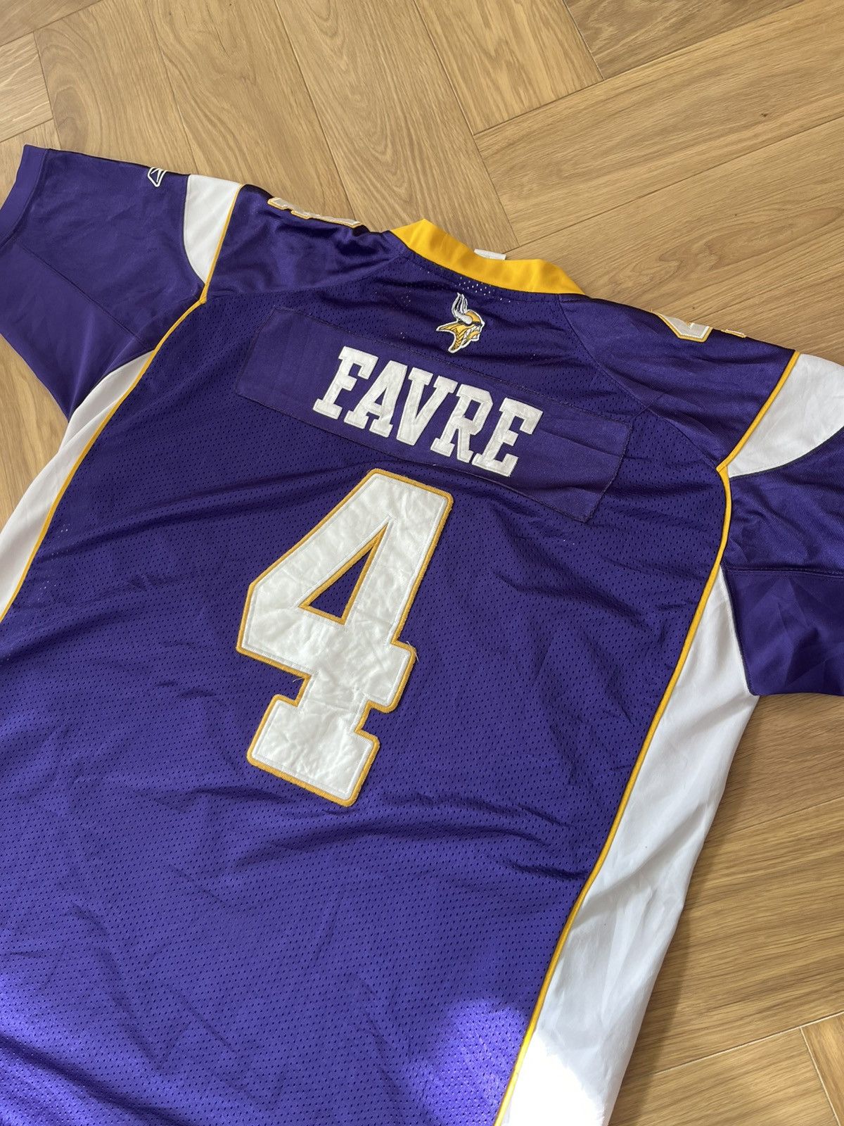 Reebok Minnesota Vikings #4 Brett Favre Reebok On-Field Jersey Size US XXL / EU 58 / 5 - 8 Thumbnail