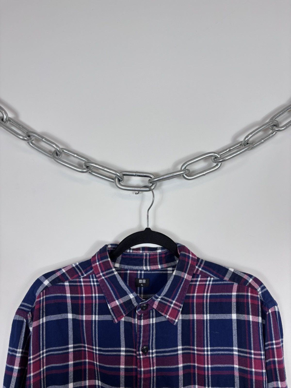 Uniqlo Uniqlo Men’s Plaid Check Pocket Button Up Flannel Shirt Size US XL / EU 56 / 4 - 3 Thumbnail