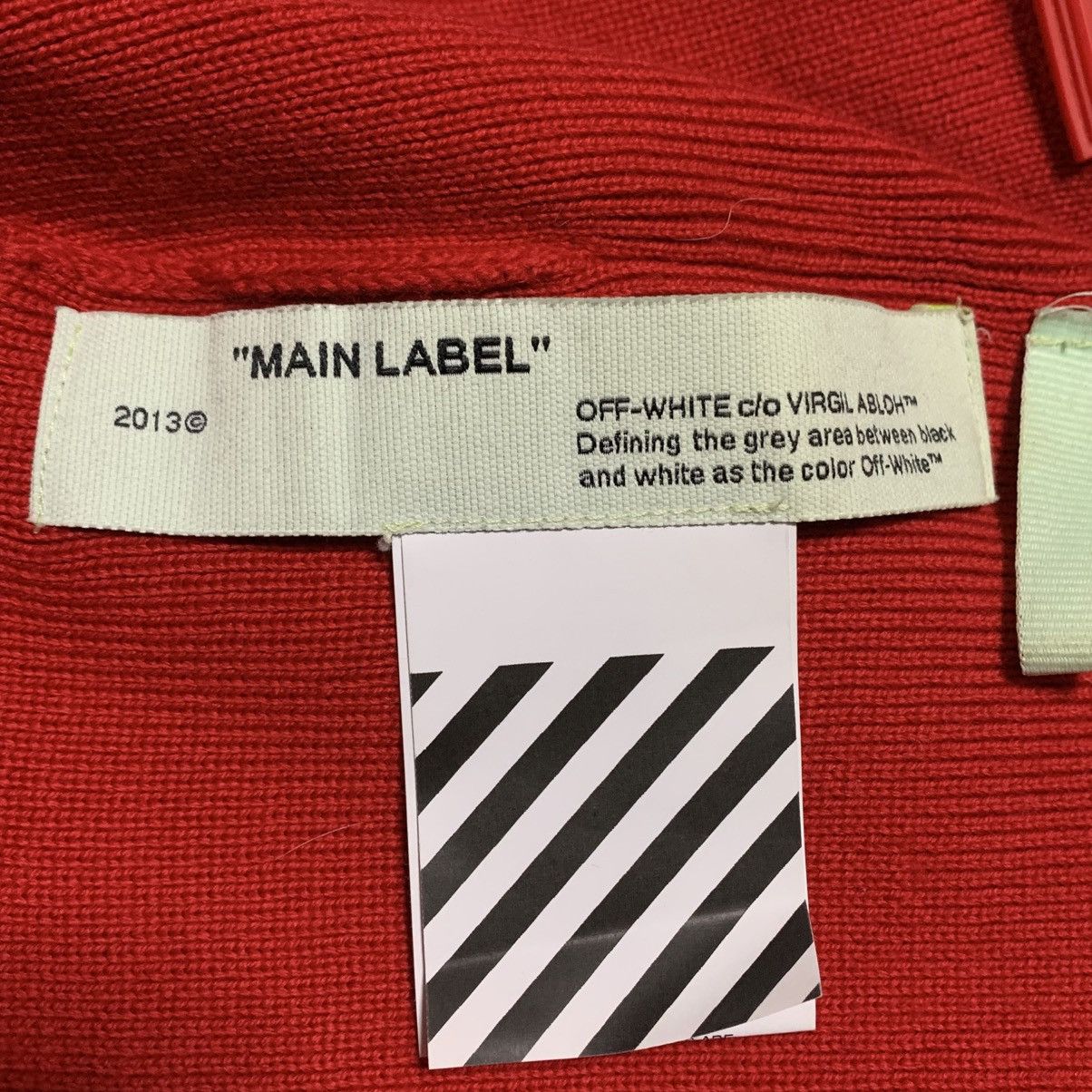 Off-White Off White Beanie Patch Red 'Warm' Virgil Abloh Hat Size ONE SIZE - 5 Thumbnail
