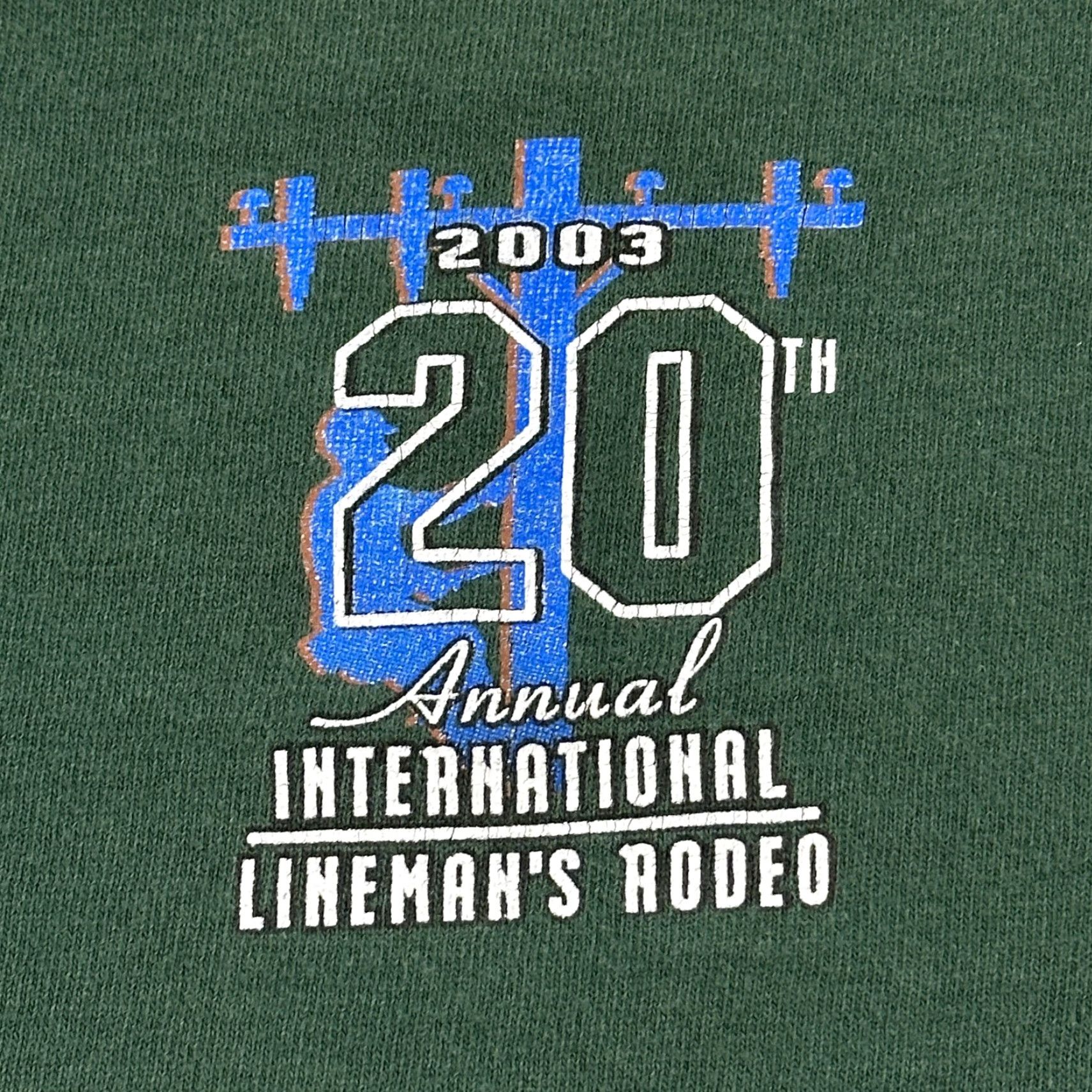 Vintage VINTAGE Jensen Shirt Mens XL Green Long Sleeve 2003 Lineman Rodeo USA Made Y2K Size US XL / EU 56 / 4 - 5 Thumbnail