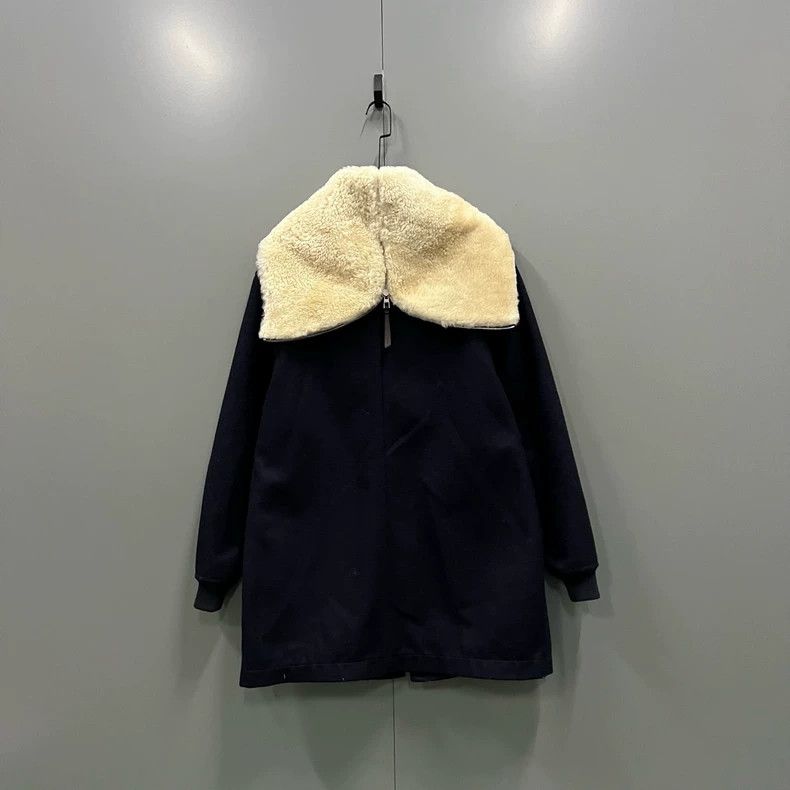 Loewe LOEWE Sheep's woolen coat with leather lining Size XL / US 12-14 / IT 48-50 - 2 Thumbnail