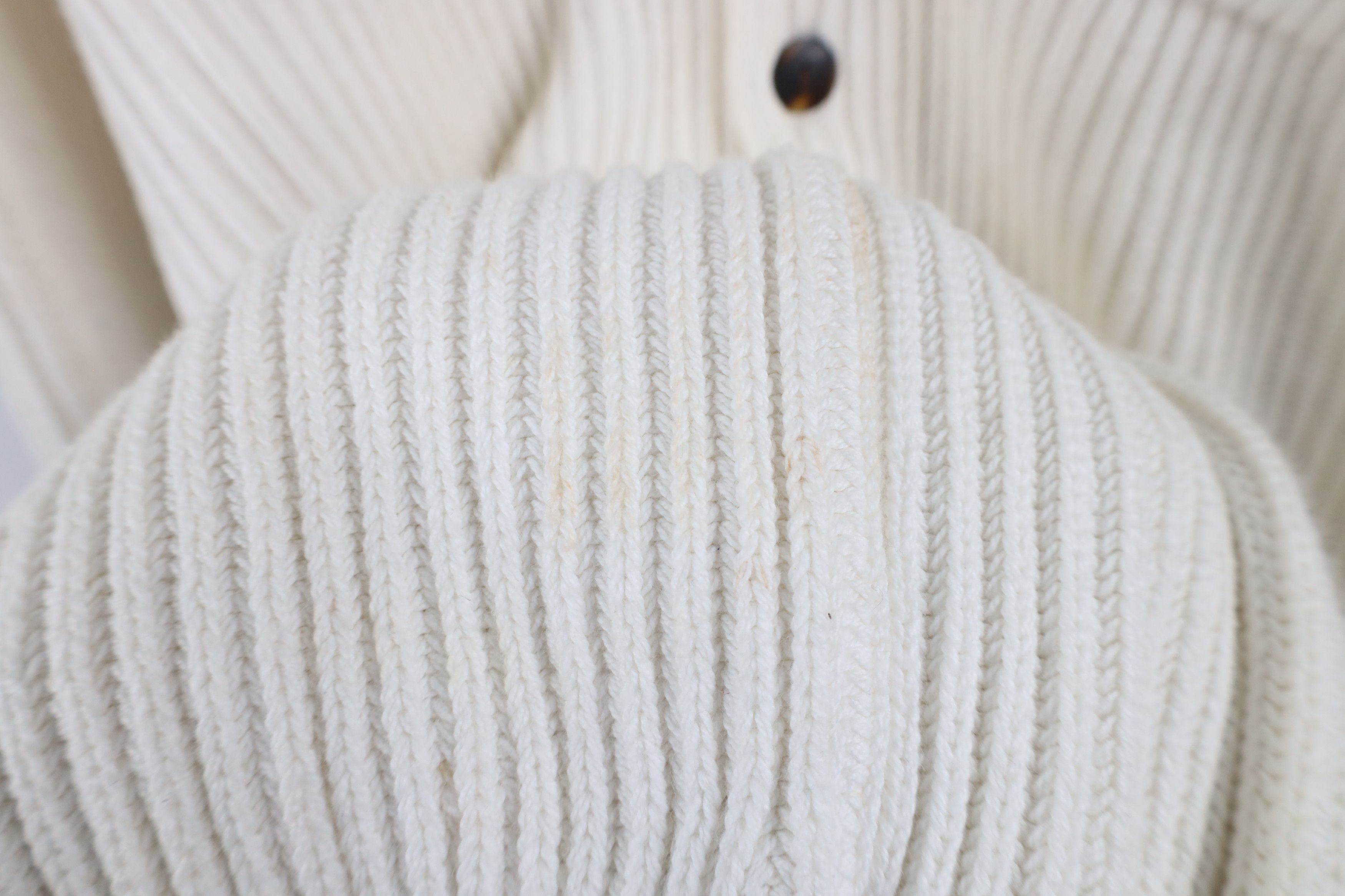 Nautica × Vintage Vintage 90s Nautica Ribbed Knit Shawl Cardigan Sweater Size US L / EU 52-54 / 3 - 8 Thumbnail