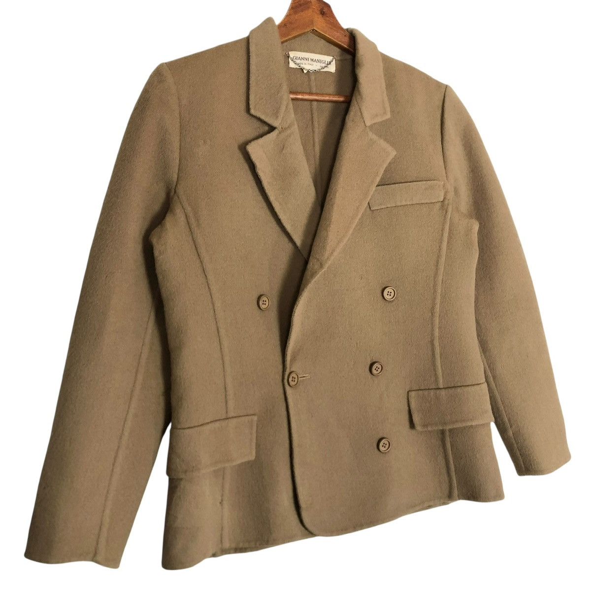 Other Vintage Gianni Maniglia Milano Italy Coat Double Breasted Size S / US 4 / IT 40 - 2 Thumbnail