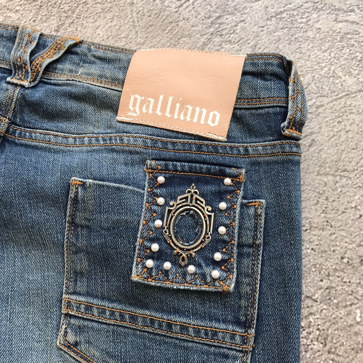 Vintage Vintage Galliano Y2K Baggy Jeans Streetwear Grunge Washed 27 Size 27" / US 4 / IT 40 - 10 Thumbnail