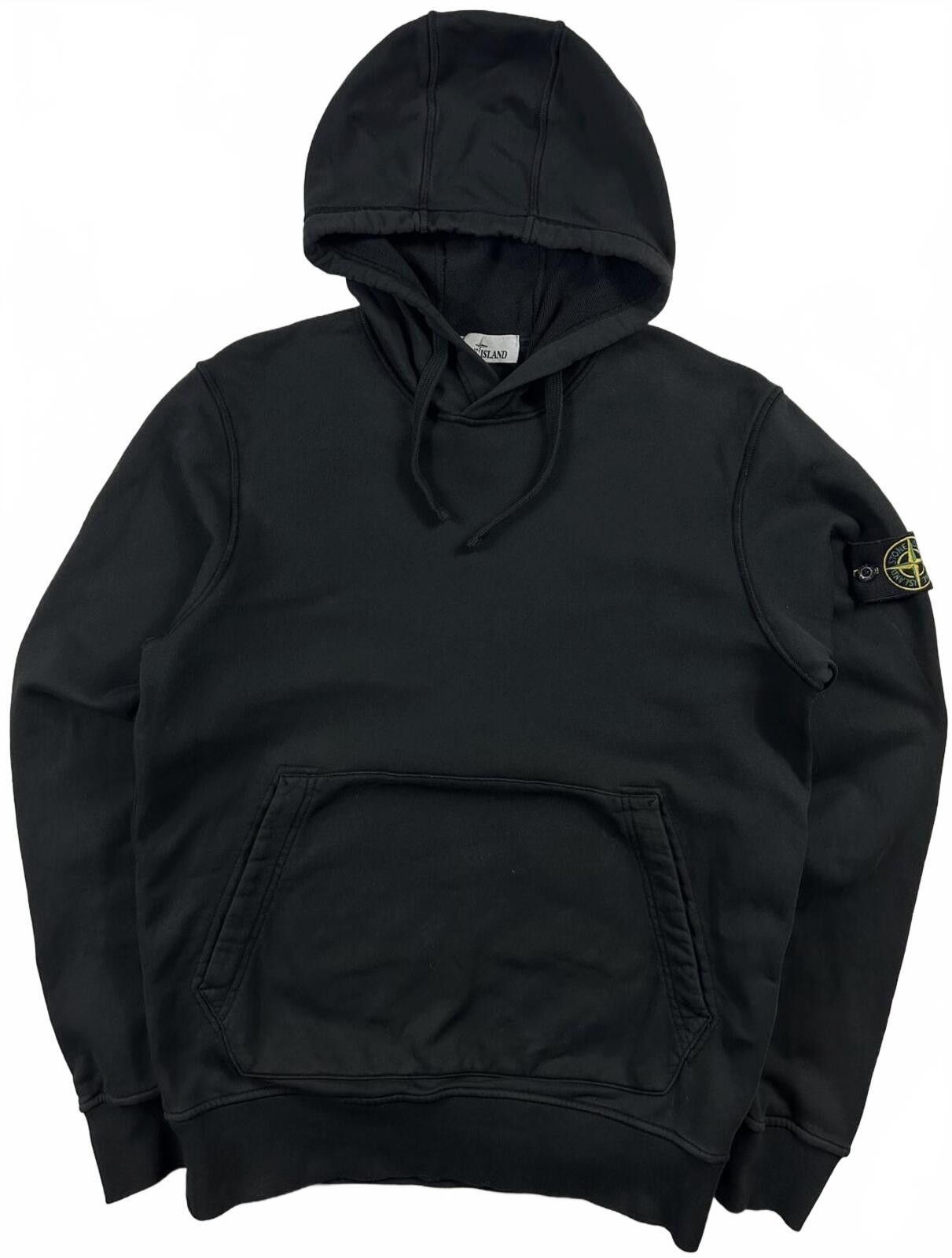 Stone Island Stone Island Cotton Pullover Hoodie Black Medium Size US M / EU 48-50 / 2 - 1 Thumbnail