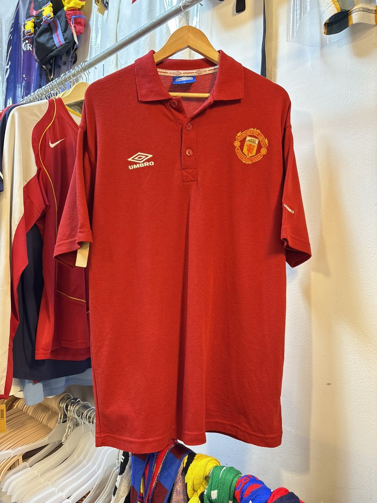 Umbro Vintage 90s Manchester United Polo Shirt Size US XL / EU 56 / 4 - 1 Thumbnail