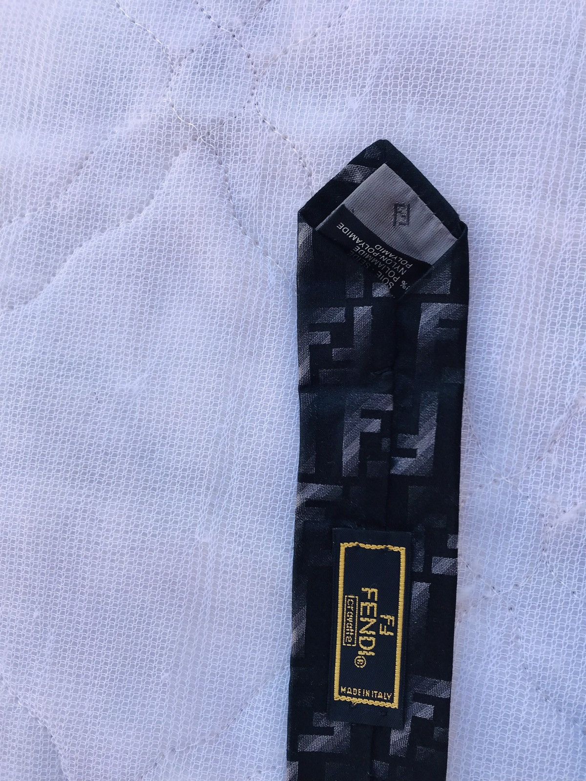 Fendi Fendi Cravatte full Monogram vintage Silk Tie Size ONE SIZE - 5 Thumbnail