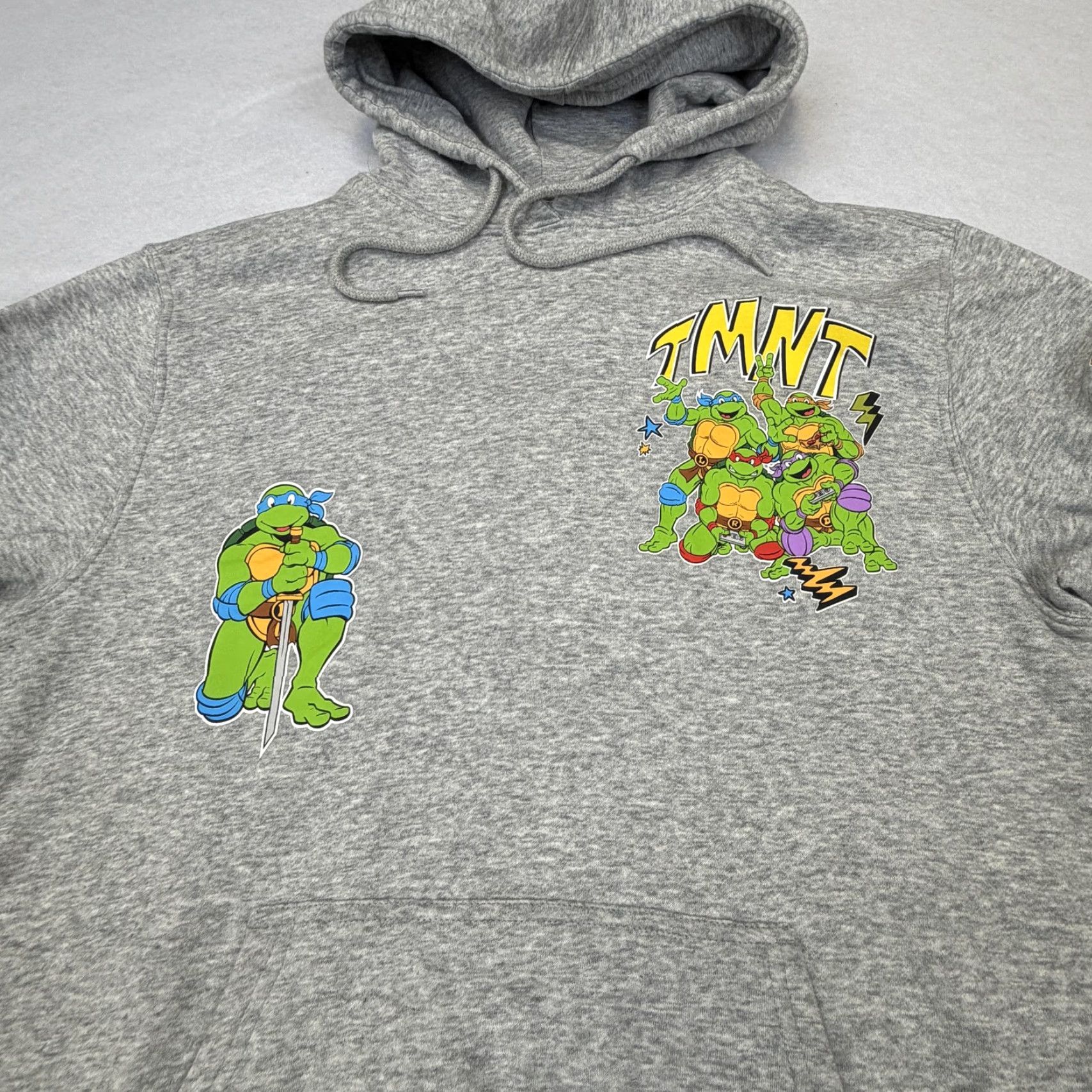 Nickelodeon Nickelodeon TMNT Hoodie Mens Medium Gray Team Turtle Graphic Pullover Fleece Size US M / EU 48-50 / 2 - 5 Thumbnail