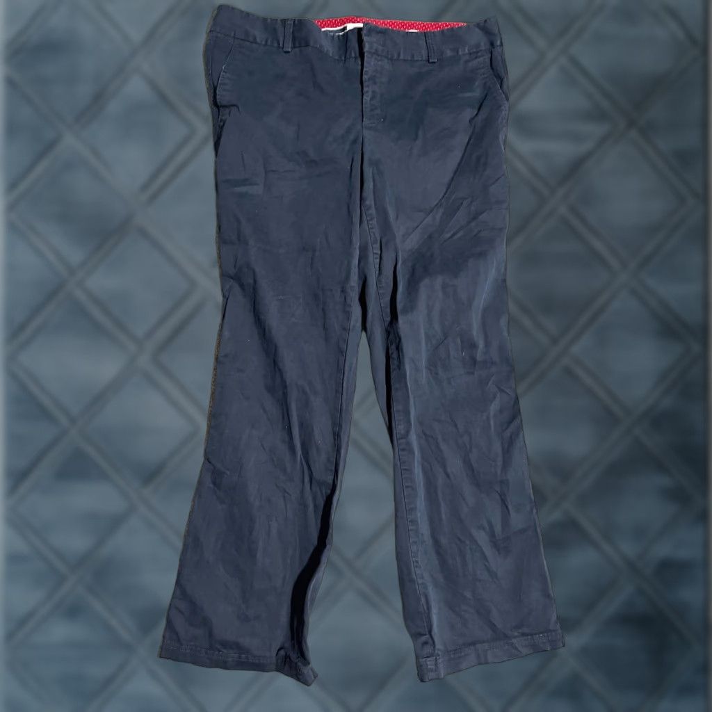 Dockers Womens Dockers Pants Flat Front Blue 16 Khakis/Chinos Cotton/Spandex 31 Inseam Regular Size 16 Womens Size 38" / US 16 / IT 52 - 1 Thumbnail