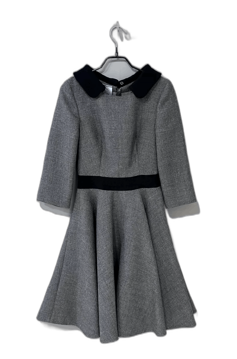 Prada Prada Collared Dress with Flare Skirt-2506 Size S / US 4 / IT 40 - 1 Thumbnail