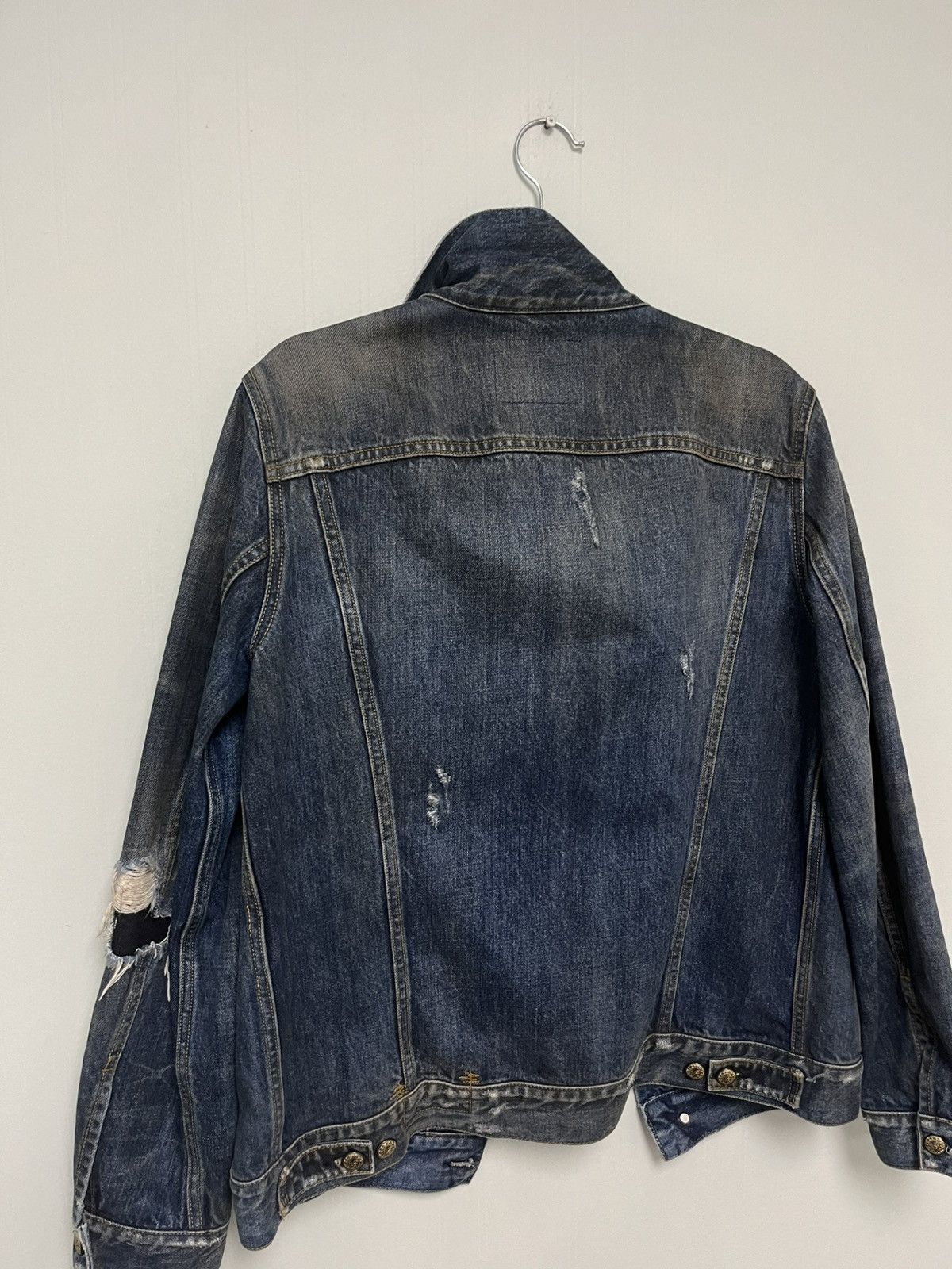 R13 Denim Trucker Distressed Jacket. Medium Size M / US 6-8 / IT 42-44 - 17 Thumbnail