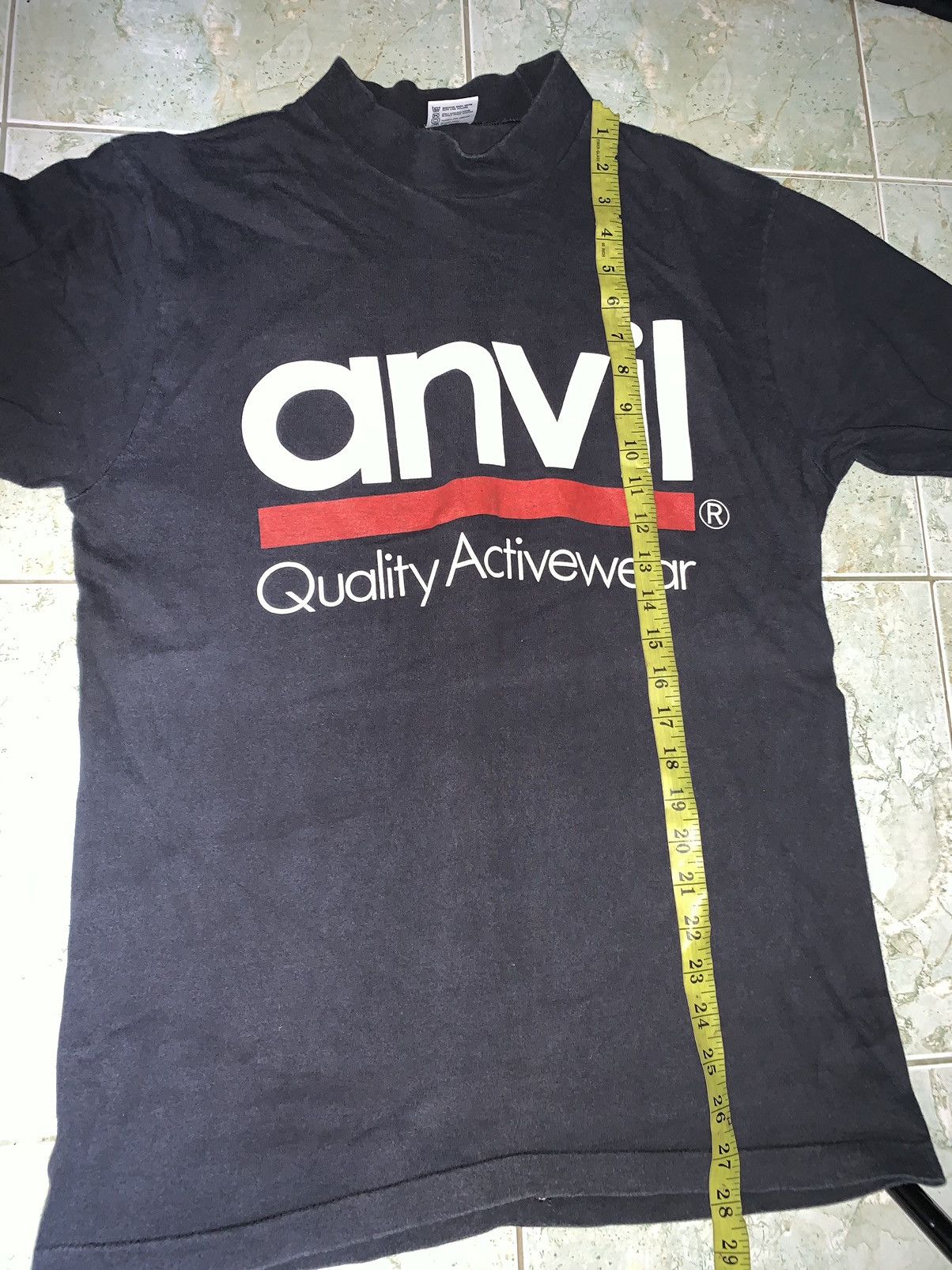 Vintage RARE!!!Vintage ANVIL Big Logo Long Sleeve Size US M / EU 48-50 / 2 - 10 Thumbnail