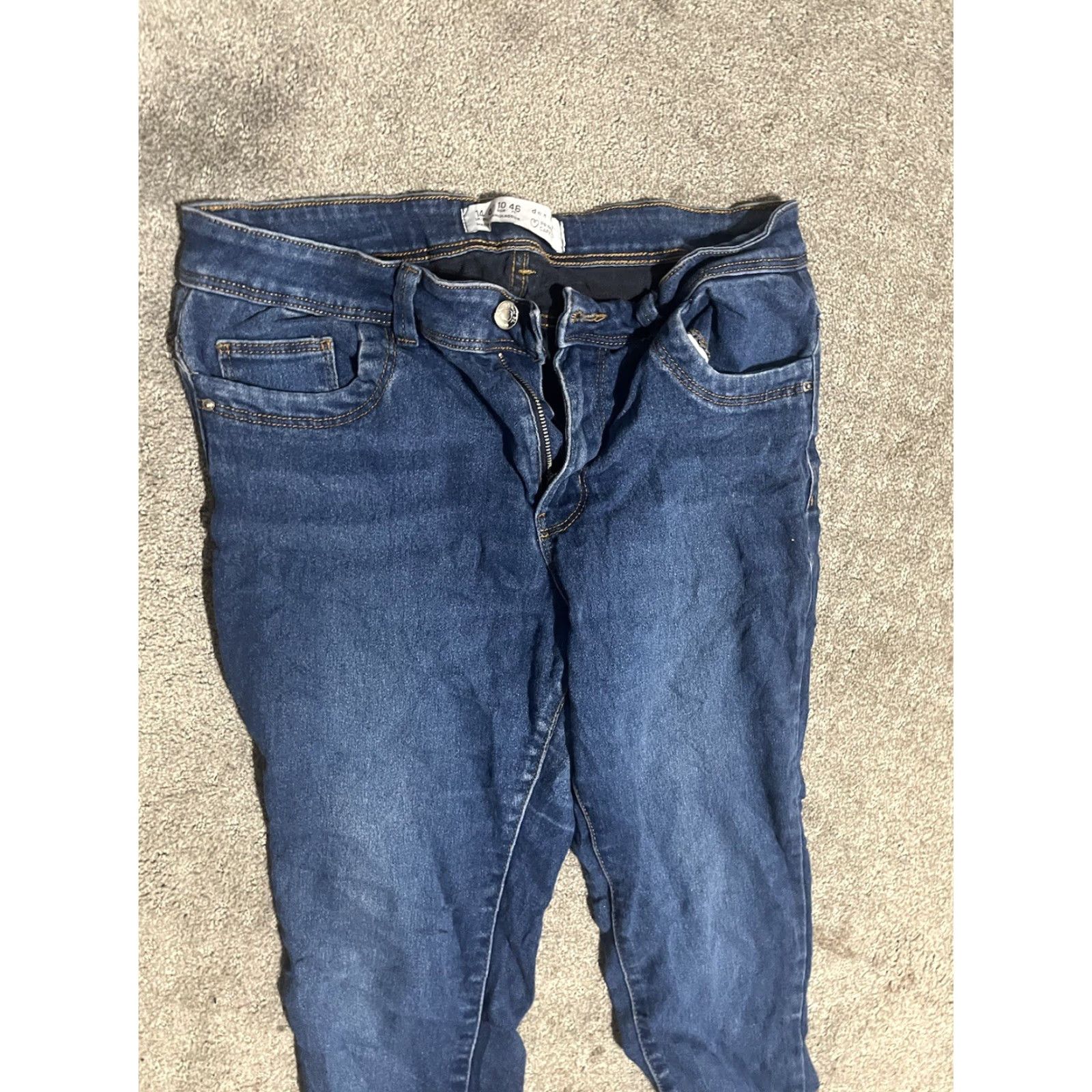 CO Denim Co Jeans Distressed Skinny Blue Denim 10 Women Size 32" / US 10 / IT 46 - 2 Thumbnail