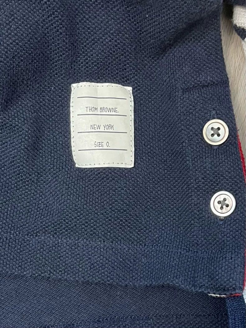 Thom Browne Thom browne Dark blue four-striped round-neck long-sleeved Size US XS / EU 42 / 0 - 5 Thumbnail