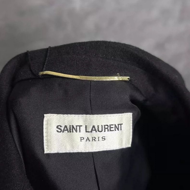 Saint Laurent Paris Saint Laurent Black Wool Blazer with Embroidery-2507 Size US XS / EU 42 / 0 - 5 Thumbnail