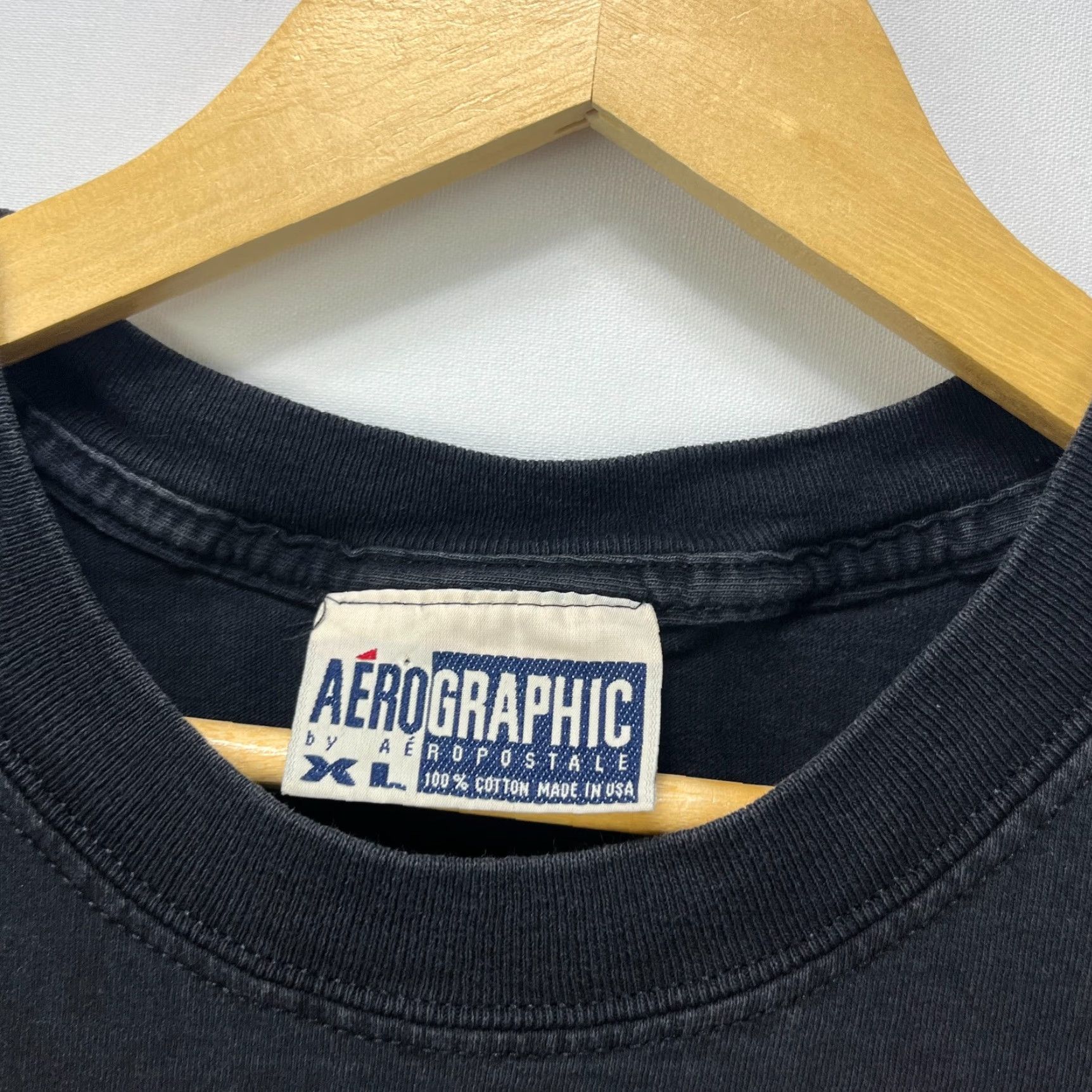 Aeropostale VINTAGE Aeropostale Shirt Mens XL Black Short Sleeve Tribal Skater Y2K Faded Size US XL / EU 56 / 4 - 4 Thumbnail
