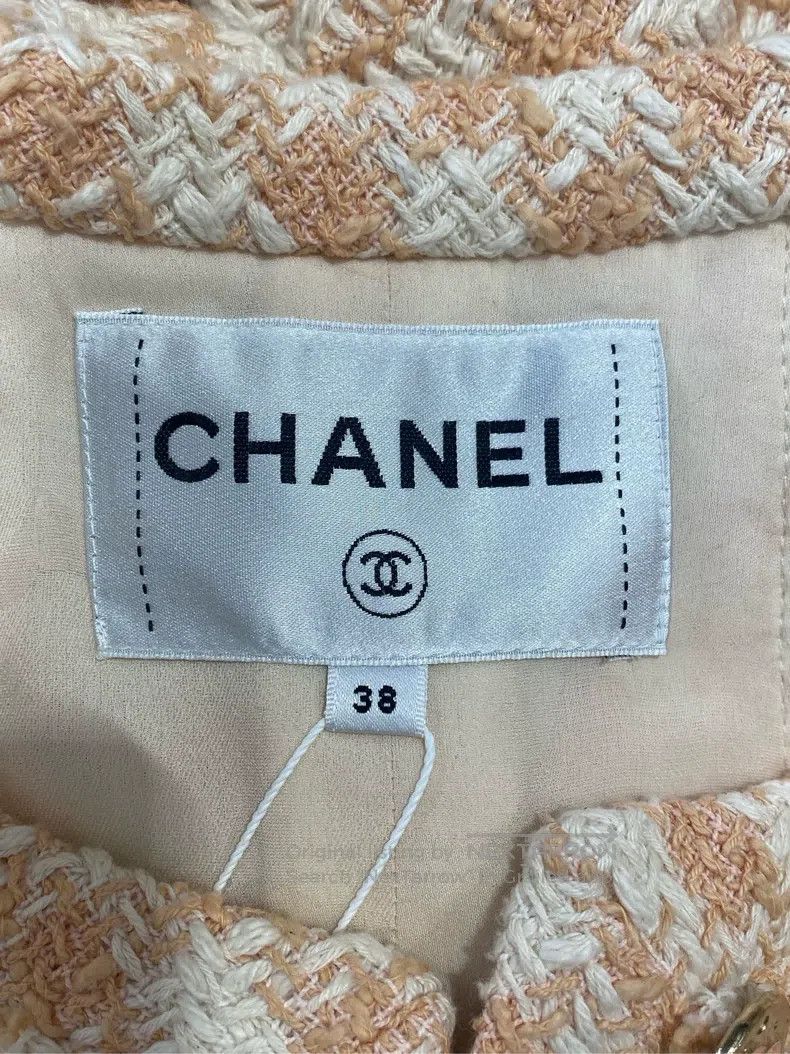 Chanel Chanel 23-year-old orange plaid belt jacket Size XS / US 0-2 / IT 36-38 - 3 Thumbnail