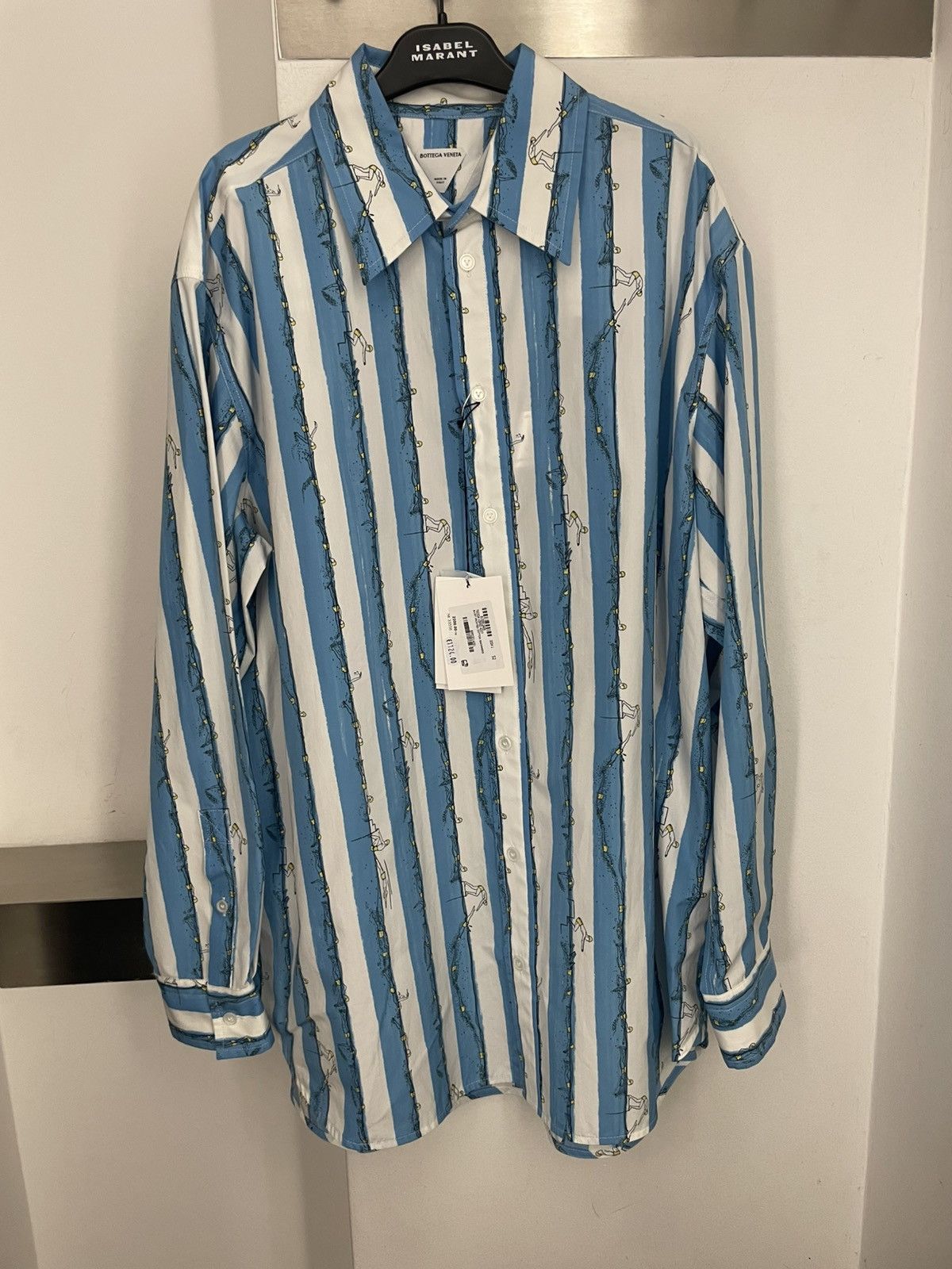 Bottega Veneta Swimmers print cotton shirt Size US XL / EU 56 / 4 - 1 Thumbnail