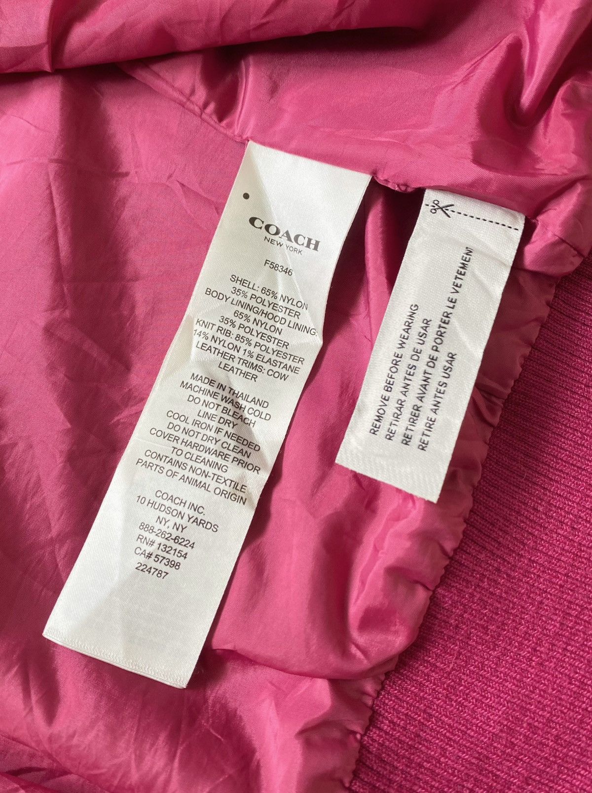 Coach COACH New York Fuschia Pink Ma-1 Style Bombers Size L / US 10 / IT 46 - 5 Thumbnail