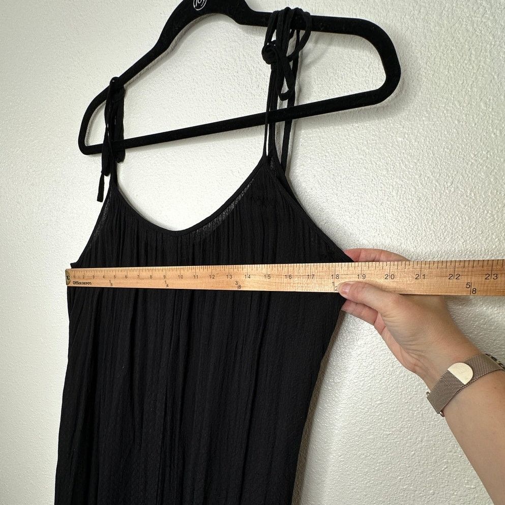 Other Lovestitch Black Gauze Tie Shoulder & Waist Maxi Sundress M Size M / US 6-8 / IT 42-44 - 6 Thumbnail