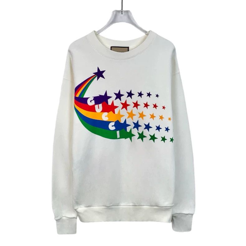 Gucci Gucci White pattern printed cotton round-neck long-sleeved Size US XXS / EU 40 - 1 Thumbnail