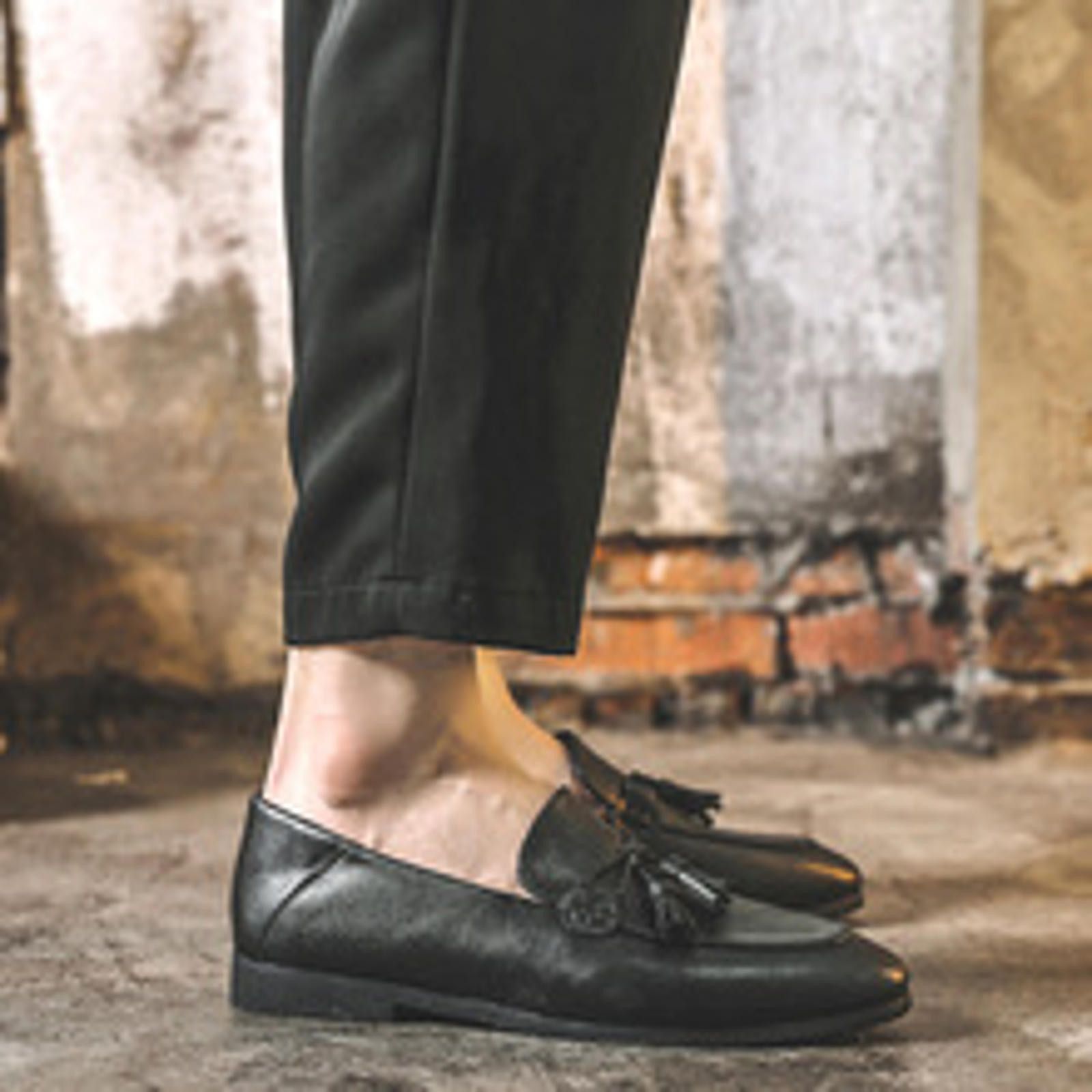 Other Stylish Black Tassel Loafers - Elegant Comfort Size US 12 / EU 45 - 3 Thumbnail